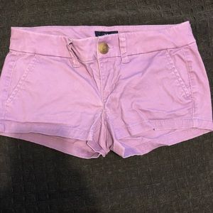 Lilac shortie shorts